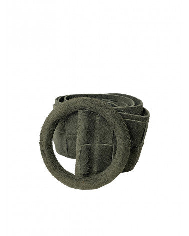 Belt in genuine Chamois leather Made in Italy
