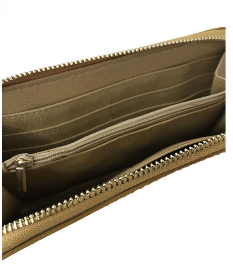 Wallet in genuine Printed suede leather Made in Italy