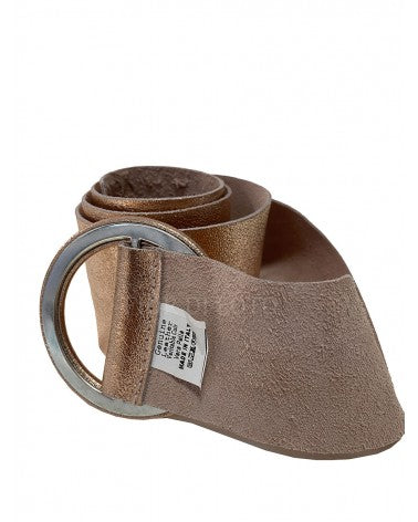 Belt in genuine Printed suede leather Made in Italy