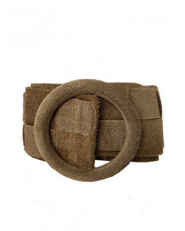 Belt in genuine Chamois leather Made in Italy