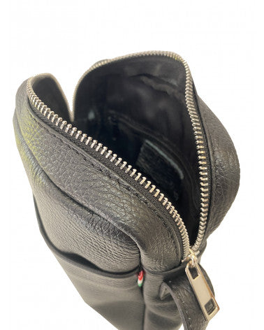 Handbag in genuine Dollar leather Made in Italy