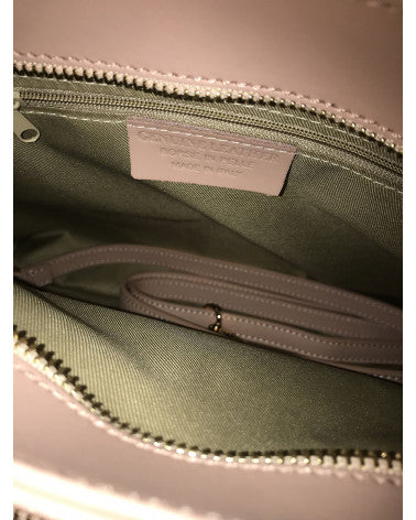 Handbag in genuine Wrinkle leather Made in Italy